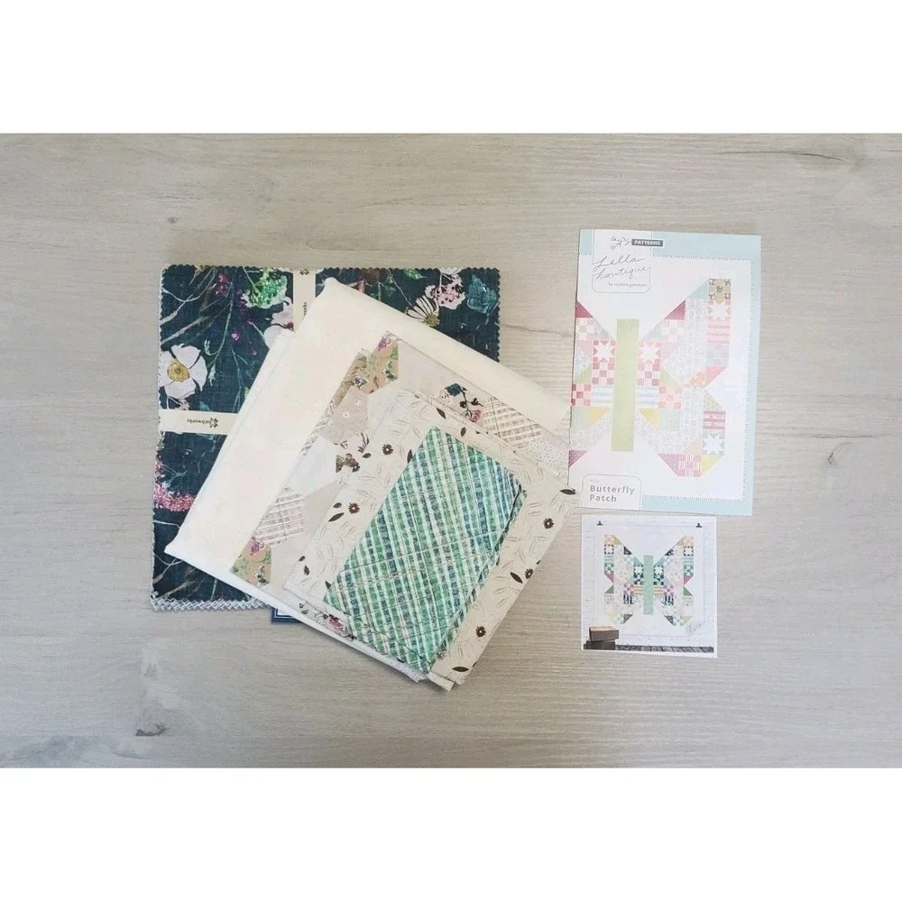 Butterfly Patch Quilt Kit Lella Boutique w/ layer cake Verdure Esther Fallon Lau